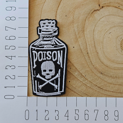 Strijk embleem  -  Iron on Patch - Poison