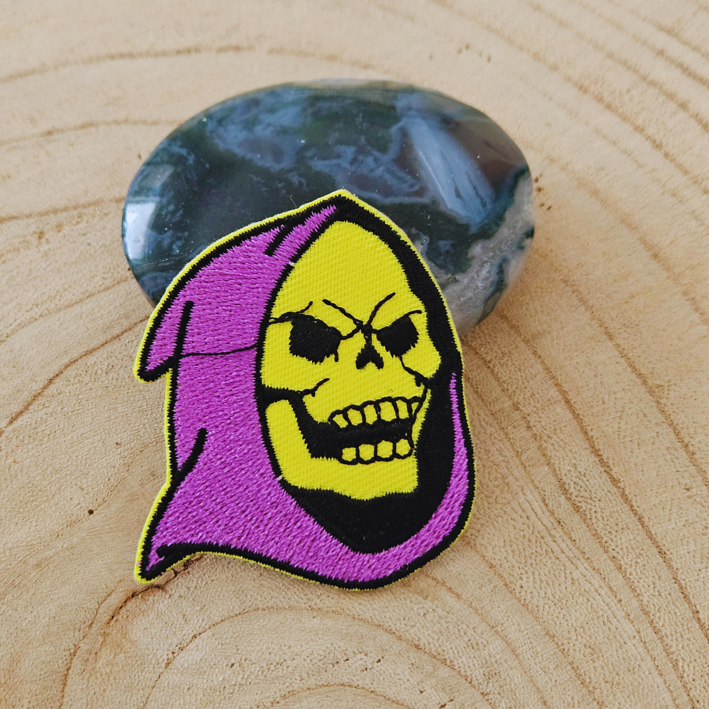 Strijk embleem  -  Iron on Patch - Schedel