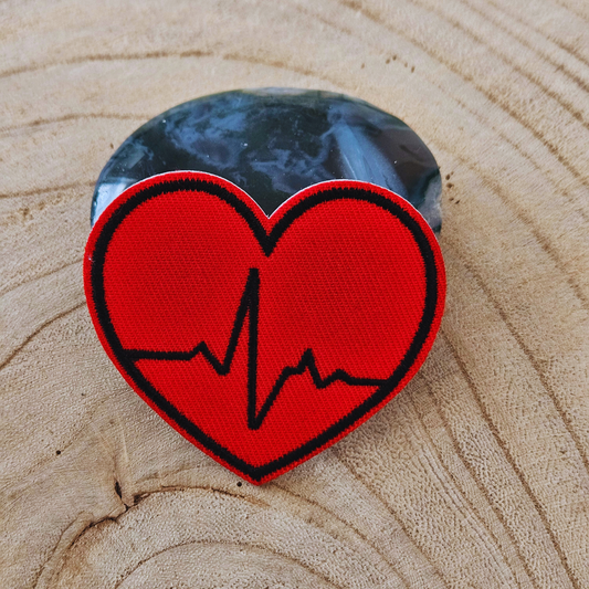 Strijk embleem  -  Iron on Patch - Hart