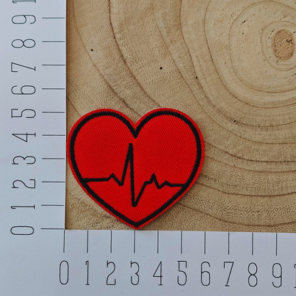 Strijk embleem  -  Iron on Patch - Hart