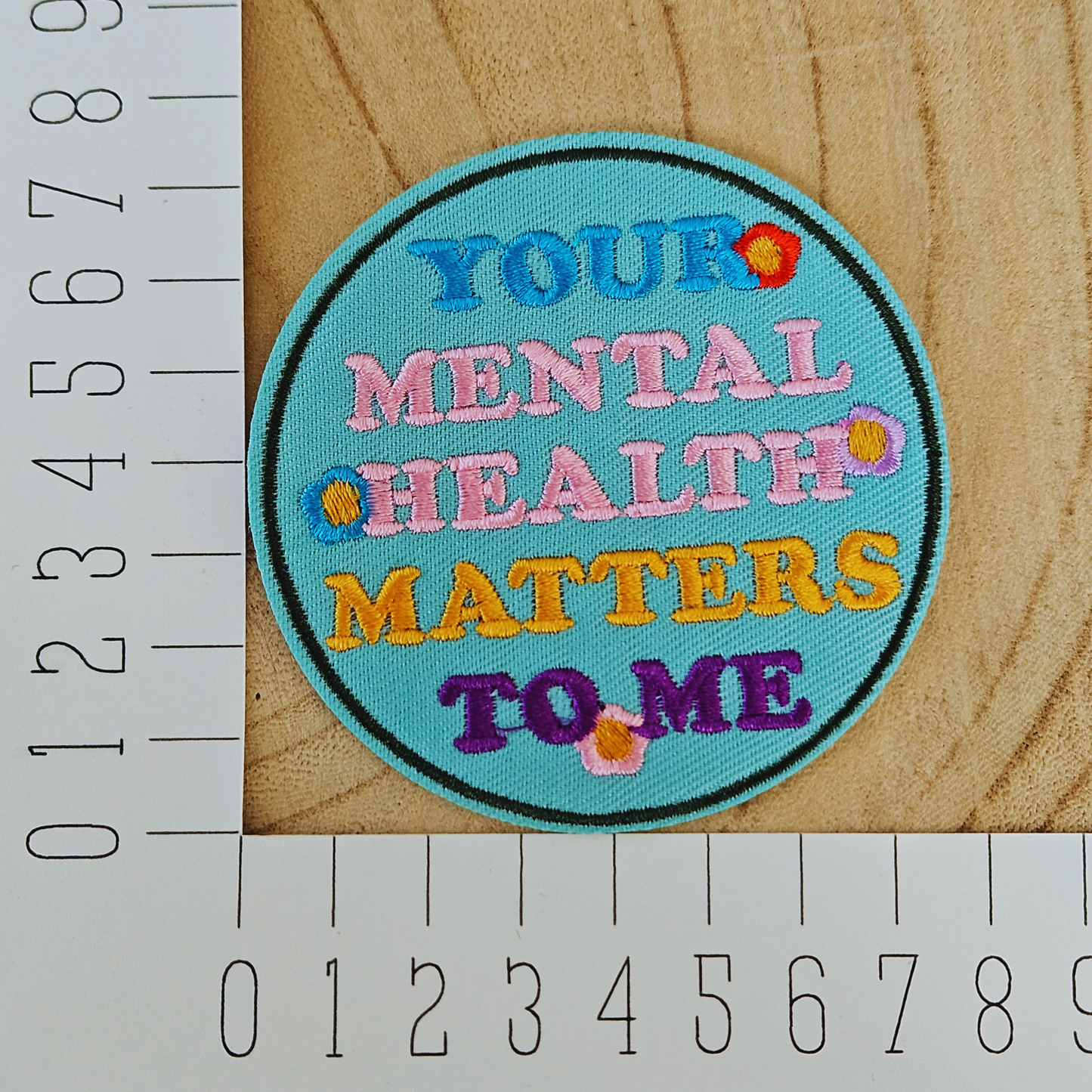 Strijk embleem  -  Iron on Patch -  Your mental health matters to me
