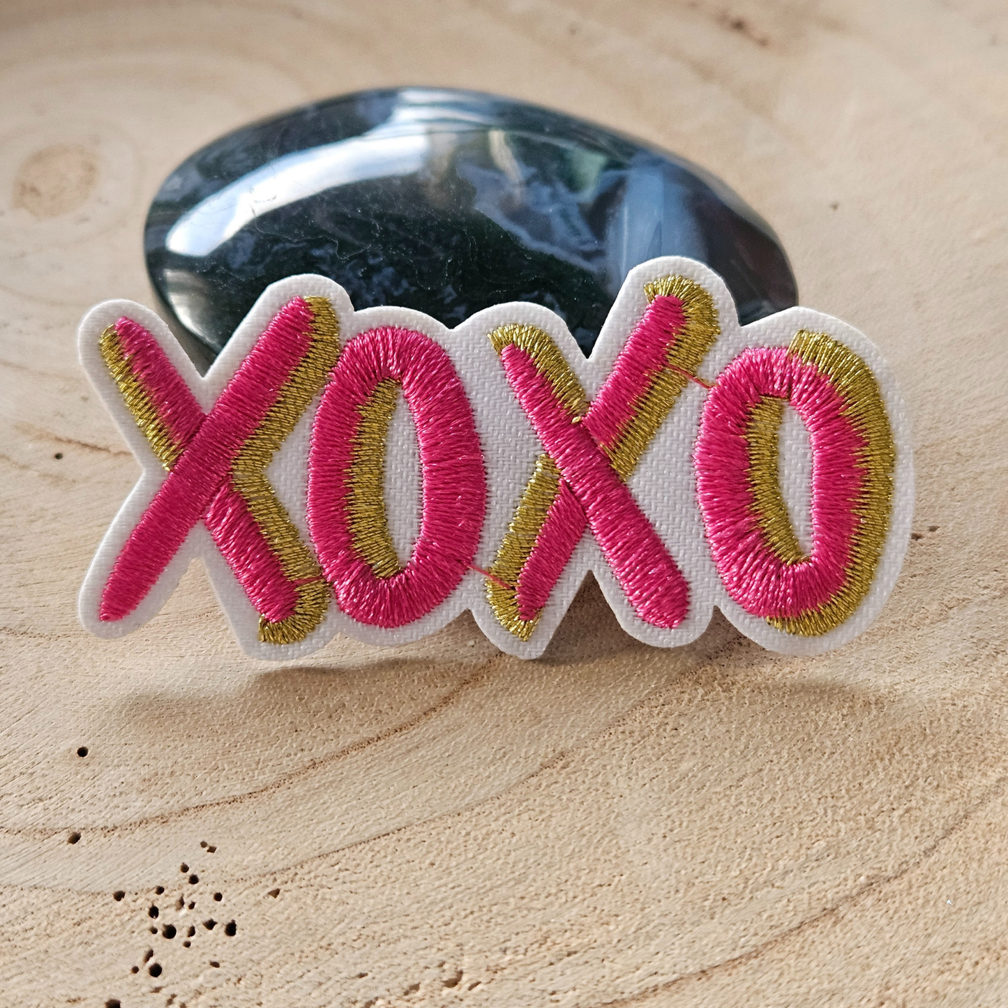 Strijk embleem  -  Iron on Patch - Roze XOXO