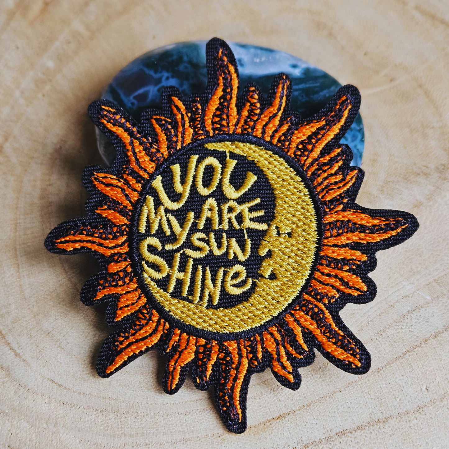 Strijk embleem  -  Iron on Patch - You are my sunshine in zon