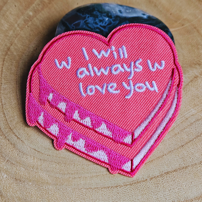 Strijk embleem  -  Iron on Patch - I will always love you