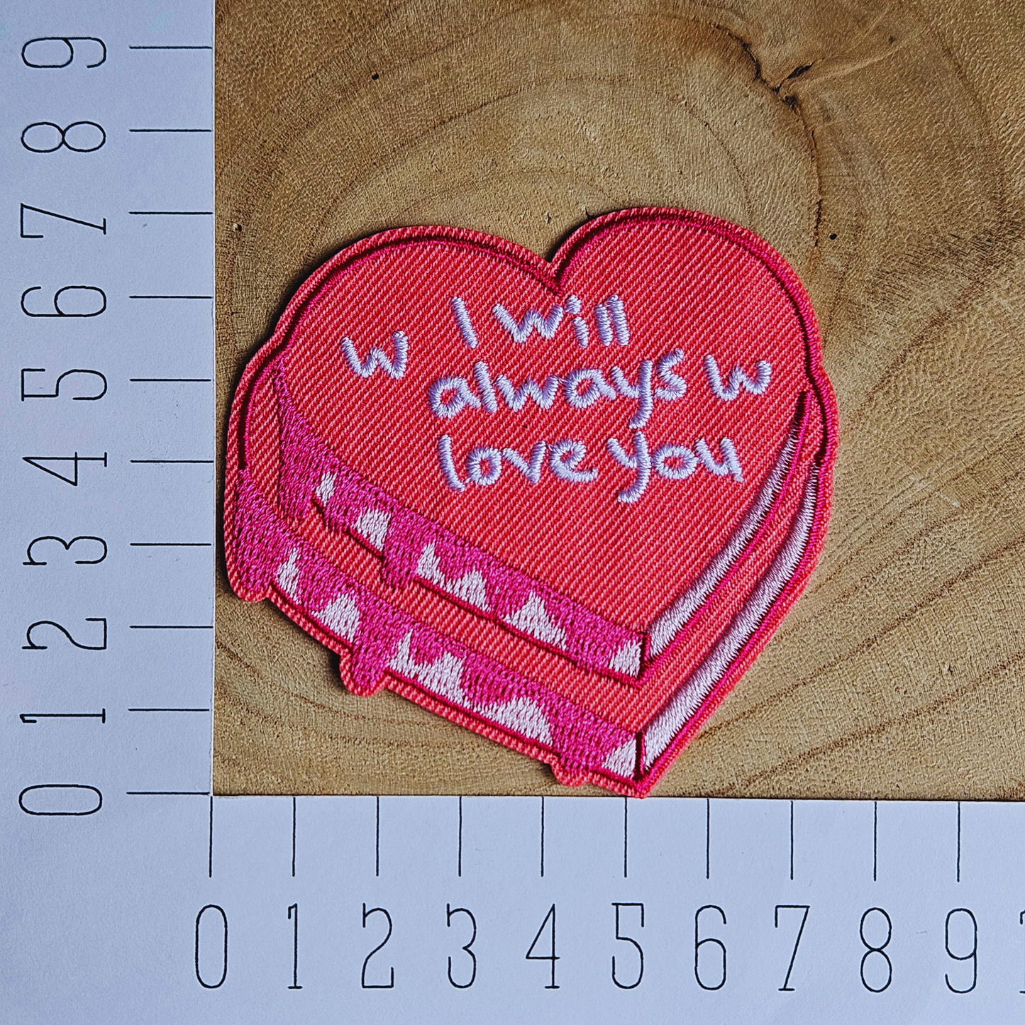 Strijk embleem  -  Iron on Patch - I will always love you