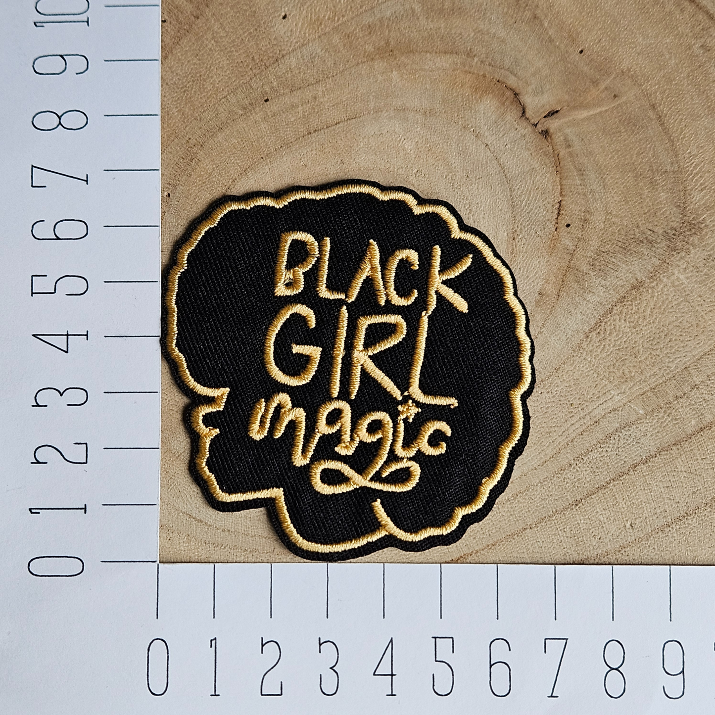 Strijk embleem  -  Iron on Patch - Black girl magic