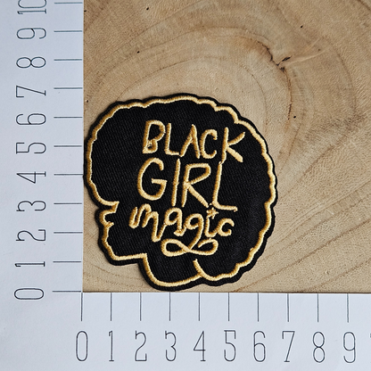 Strijk embleem  -  Iron on Patch - Black girl magic