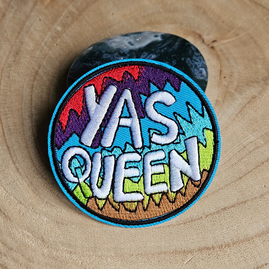 Strijk embleem  -  Iron on Patch - Yas queen