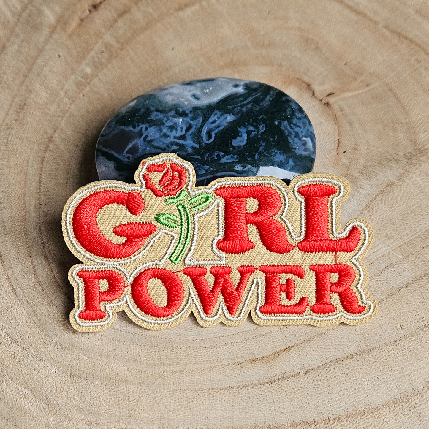 Strijk embleem  -  Iron on Patch -  Girl power