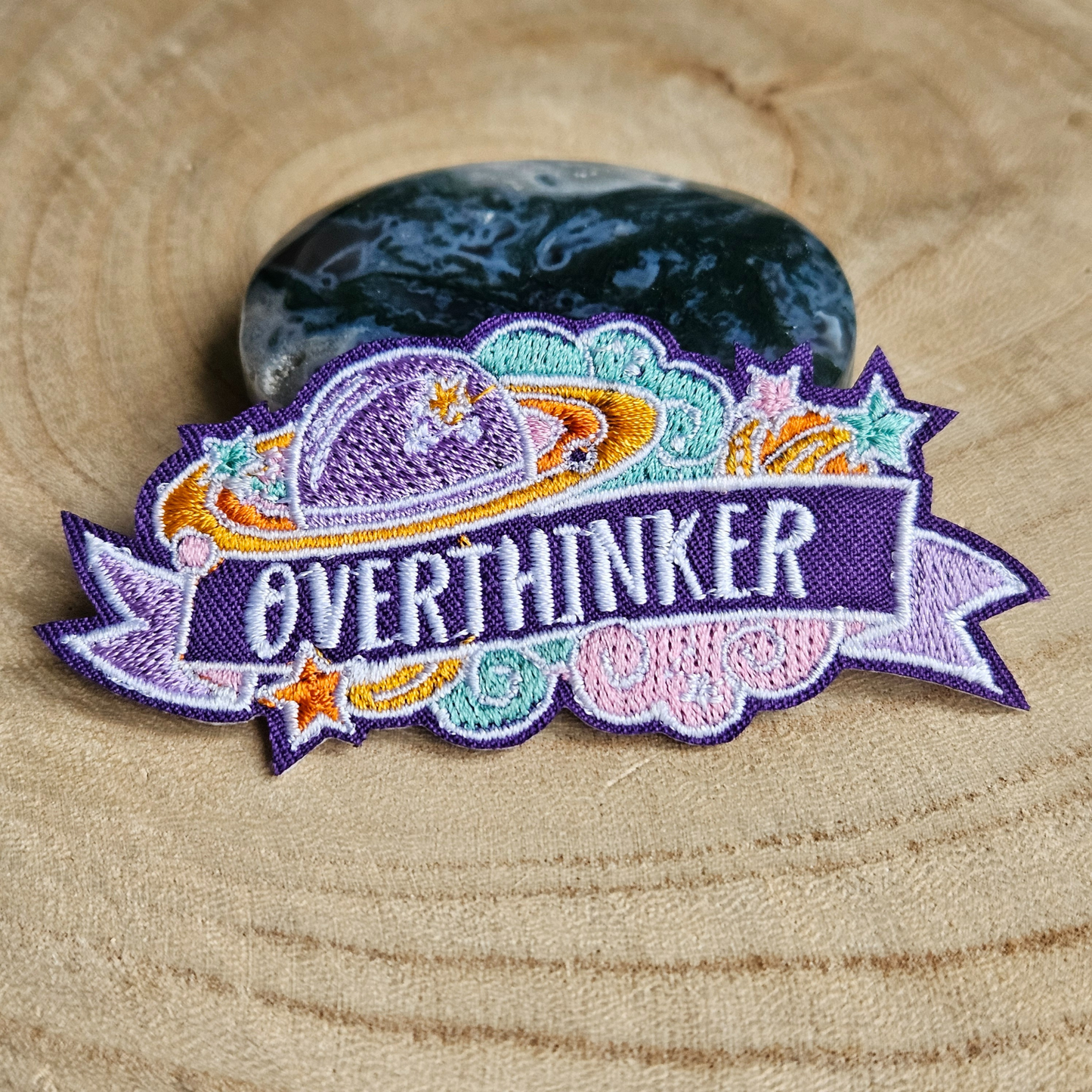 Strijk embleem  -  Iron on Patch - Overthinker