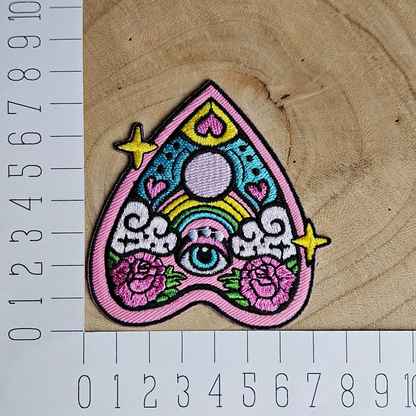Strijk embleem  -  Iron on Patch - Ouija schijf