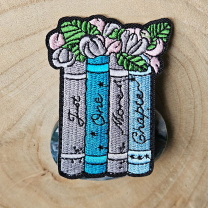 Strijk embleem  -  Iron on Patch - Boeken - Just one more chapter