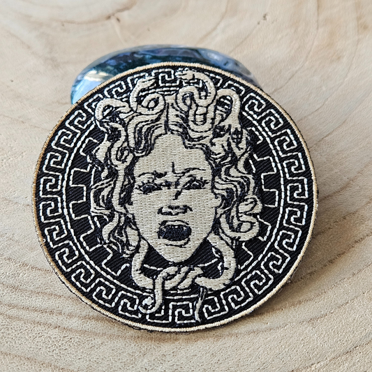 Strijk embleem  -  Iron on Patch - Medusa - Mythe