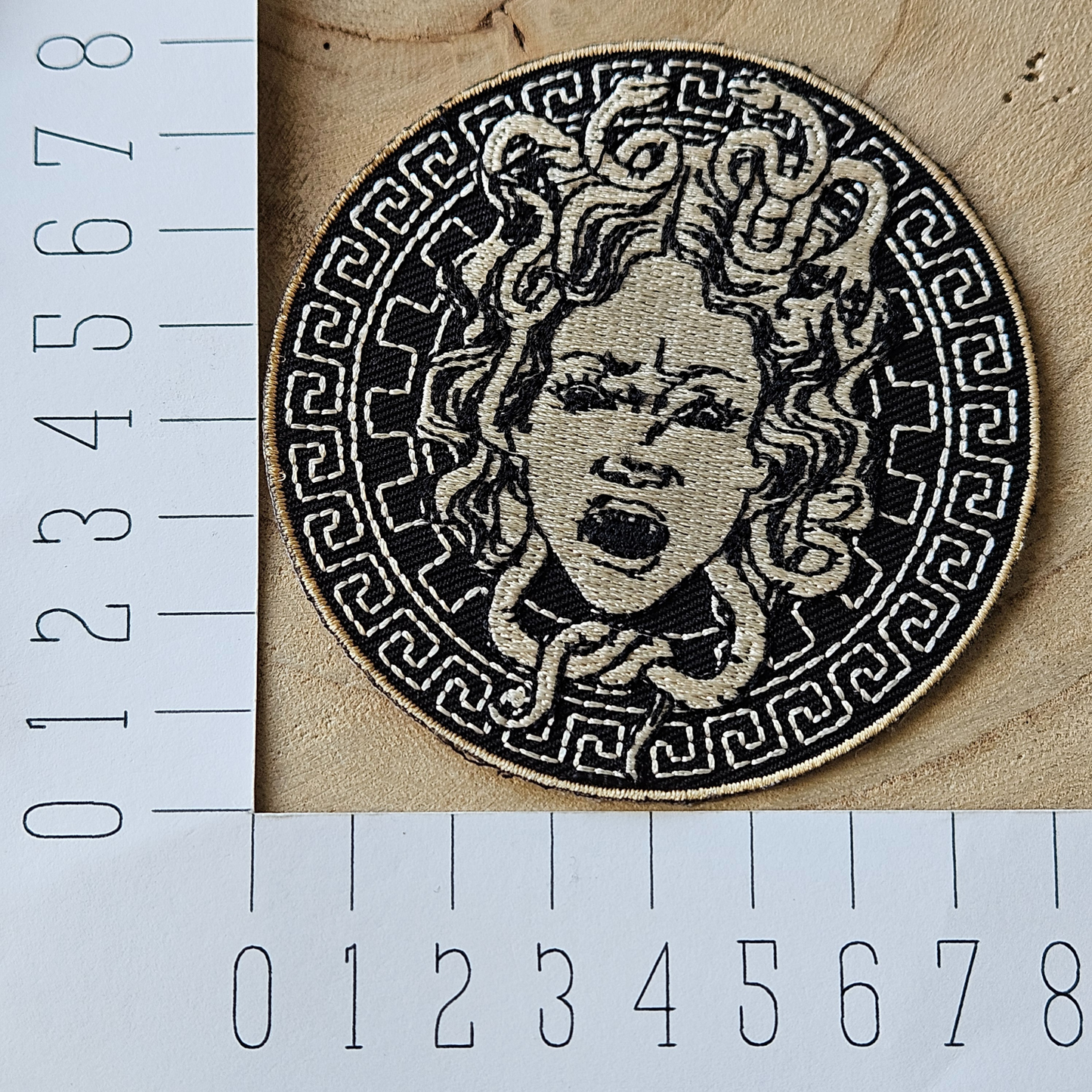 Strijk embleem  -  Iron on Patch - Medusa - Mythe