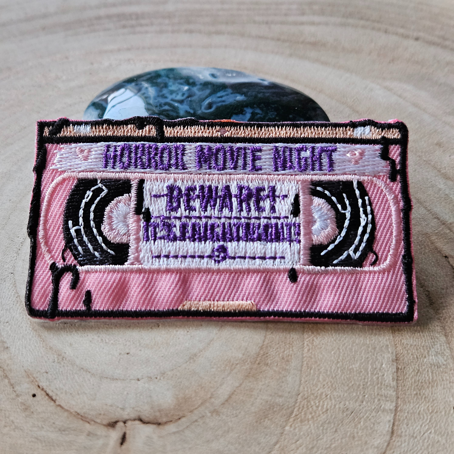 Strijk embleem  -  Iron on Patch - Video band horror movie night