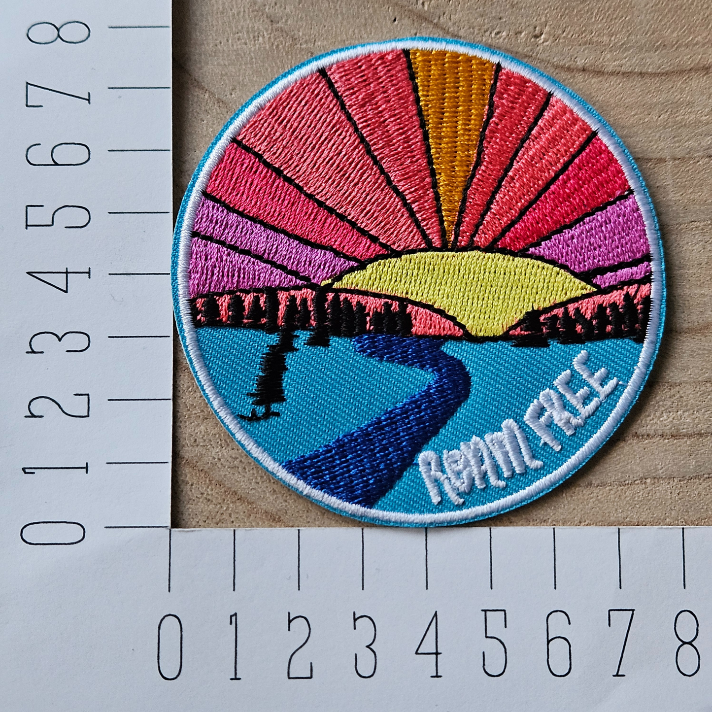 Strijk embleem  -  Iron on Patch - Zonsondergang