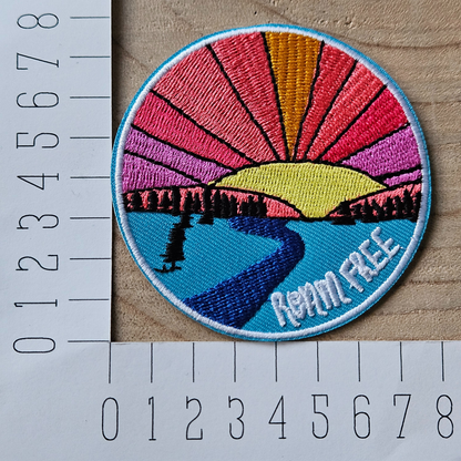 Strijk embleem  -  Iron on Patch - Zonsondergang
