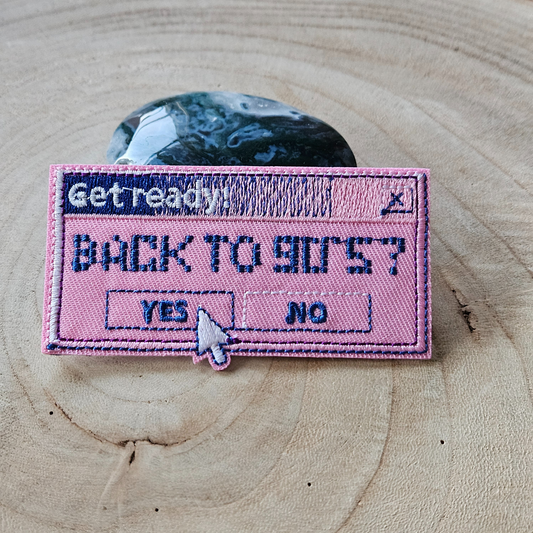 Strijk embleem  -  Iron on Patch - Pop up - Back to 90's