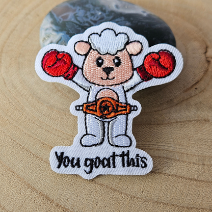 Strijk embleem  -  Iron on Patch - Geit - You goat this