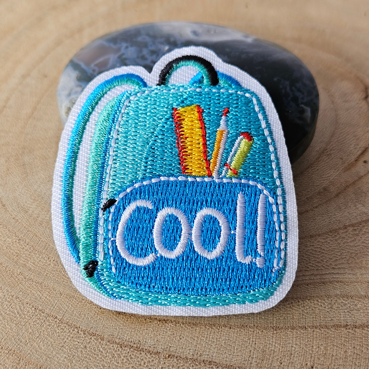 Strijk embleem  -  Iron on Patch  - Schooltas - Cool