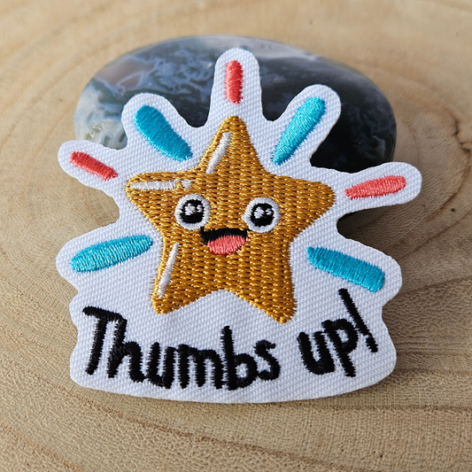 Strijk embleem  -  Iron on Patch  - Ster - Thumbs up