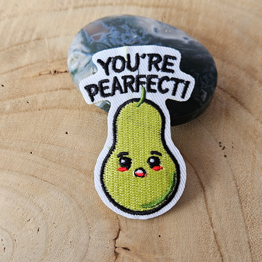 Strijk embleem  -  Iron on Patch  - Peer - You're pearfect