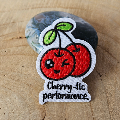 Strijk embleem  -  Iron on Patch  - Kersen - Cherry fic performance