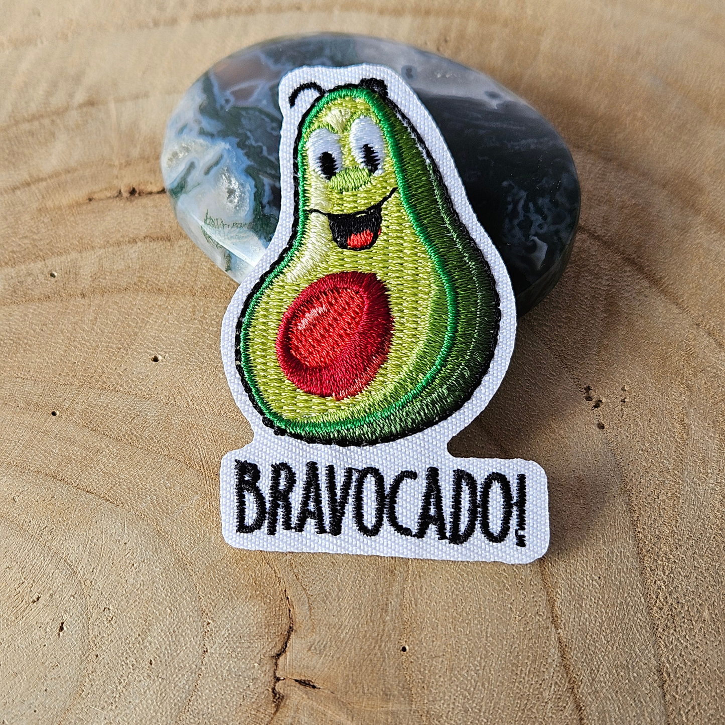 Strijk embleem  -  Iron on Patch  - Avocado - Bravocado