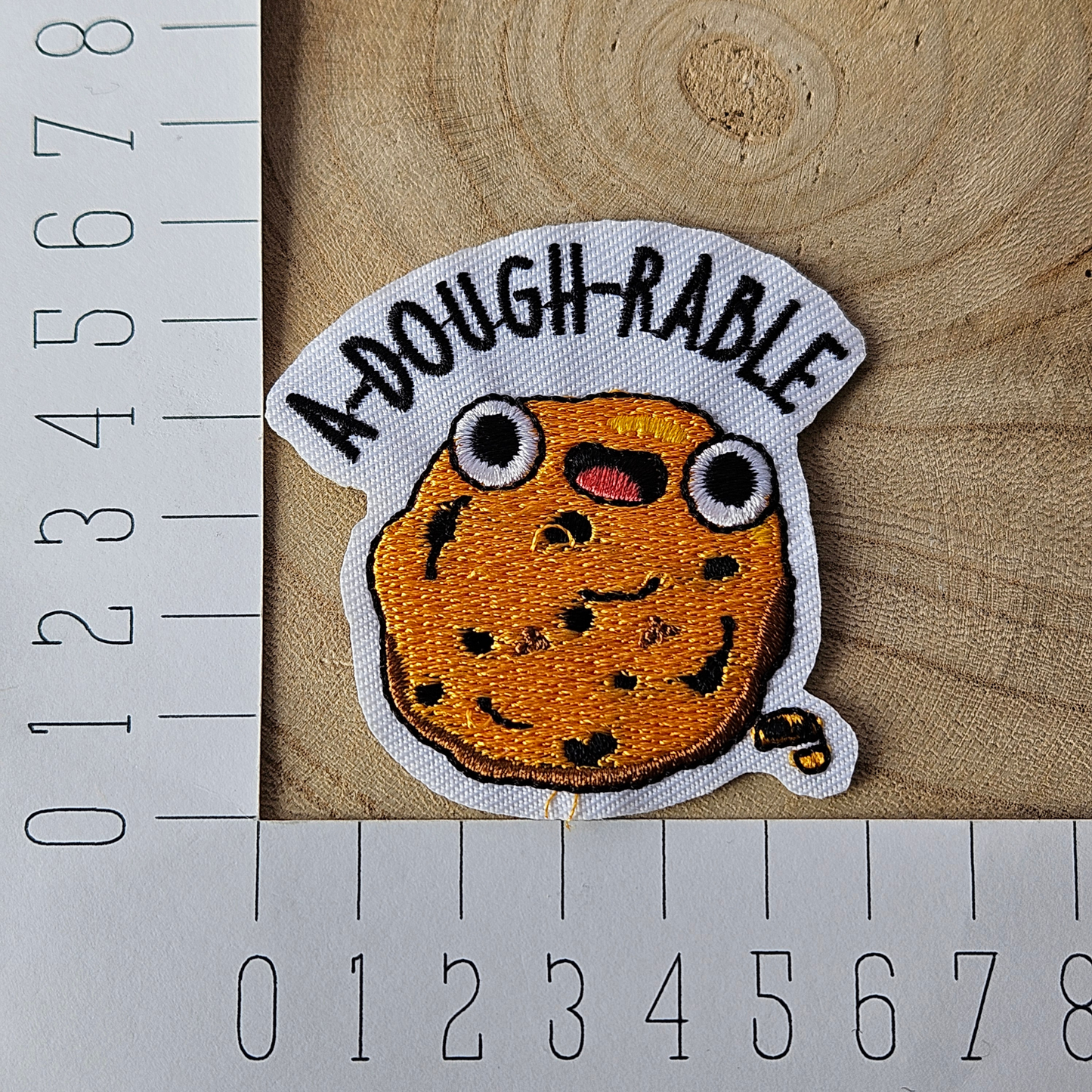 Strijk embleem  -  Iron on Patch  - Koekje - A dough rable