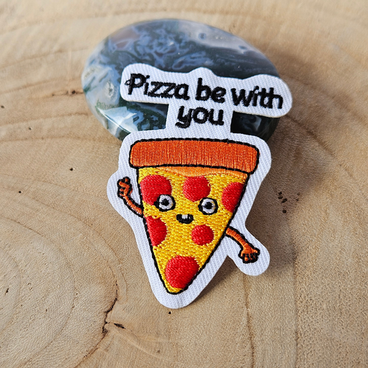 Strijk embleem  -  Iron on Patch  - Pizza - Pizza be with you