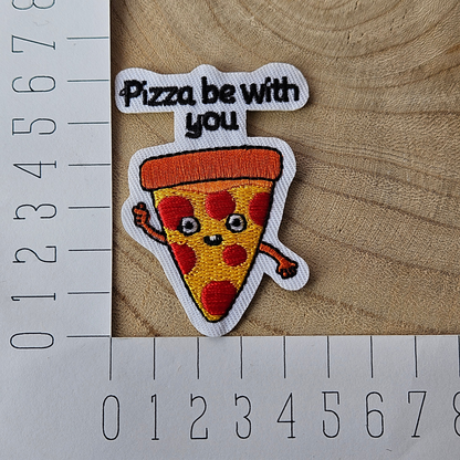 Strijk embleem  -  Iron on Patch  - Pizza - Pizza be with you