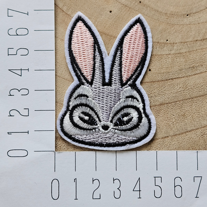 Strijk embleem  -  Iron on Patch - Konijn
