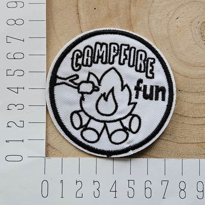 Strijk embleem - Iron on Patch - Campfire fun