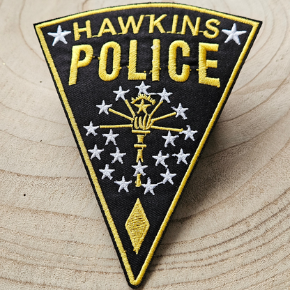 Strijk embleem - Iron on Patch - Hawkins police