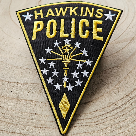 Strijk embleem - Iron on Patch - Hawkins police