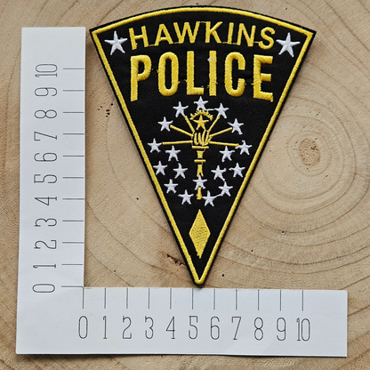 Strijk embleem - Iron on Patch - Hawkins police