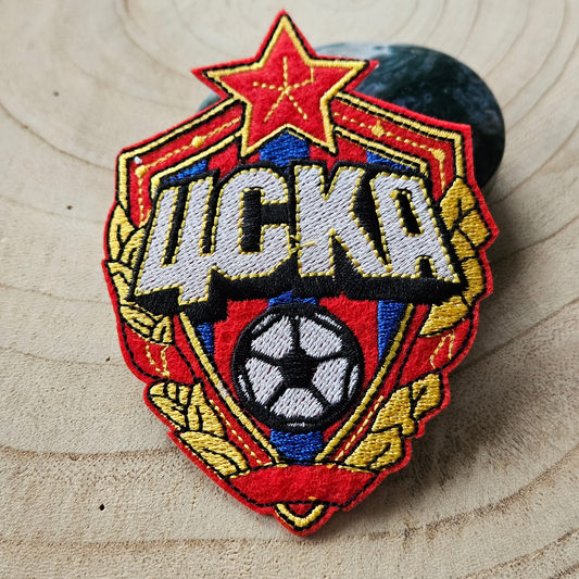 Strijk embleem - Iron on Patch - Voetbal schild
