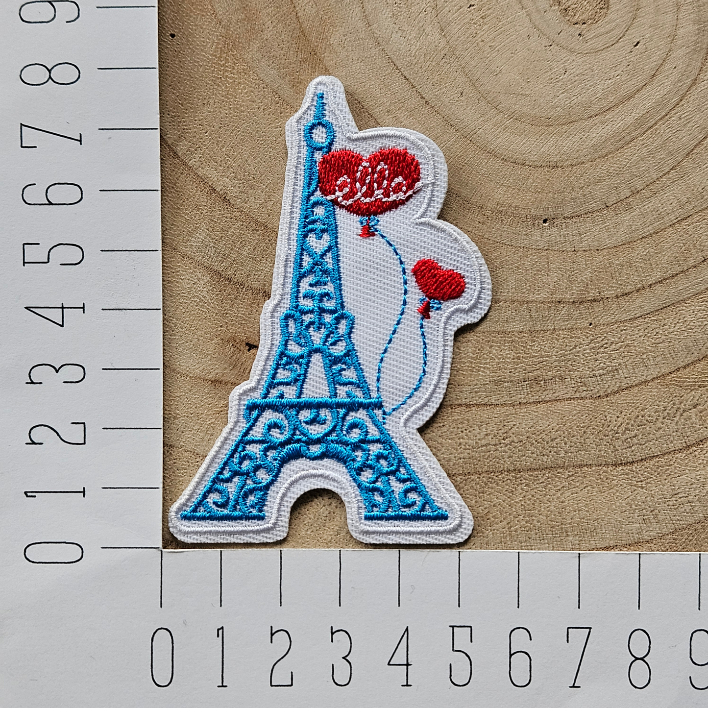 Strijk embleem - Iron on Patch - Eiffeltoren
