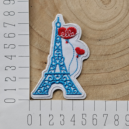 Strijk embleem - Iron on Patch - Eiffeltoren