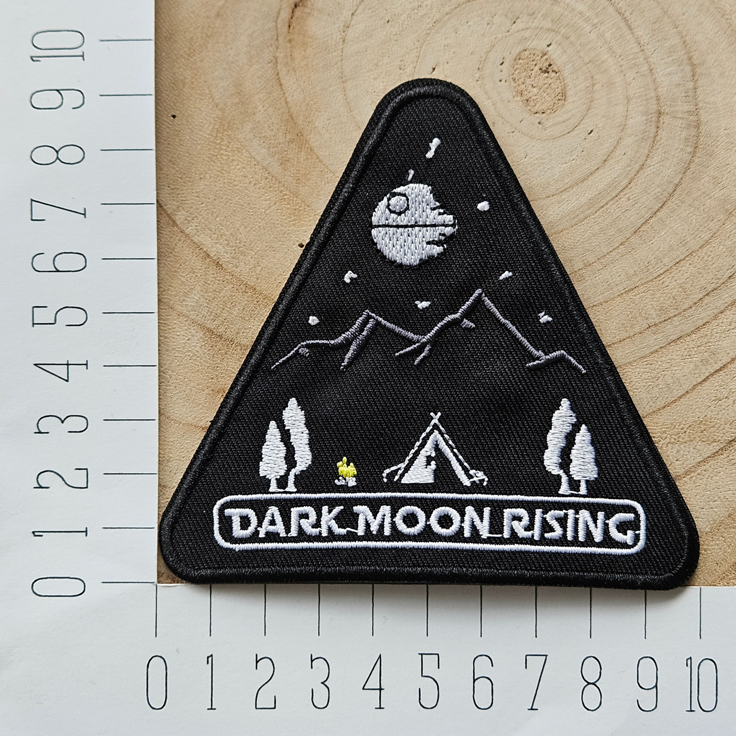 Strijk embleem - Iron on Patch - Dark moon rising