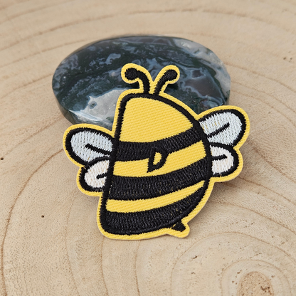 Strijk embleem - Iron on Patch - Bij alfabet letter D