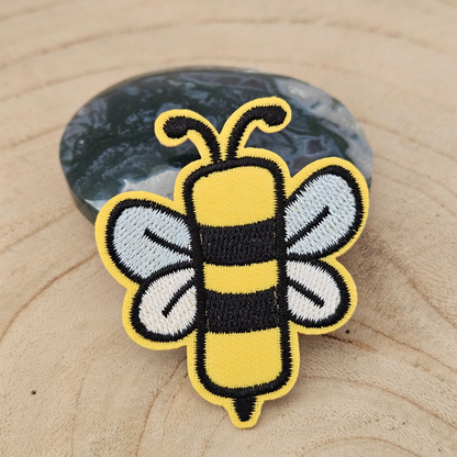 Strijk embleem - Iron on Patch - Bij alfabet letter I