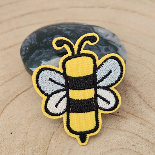Strijk embleem - Iron on Patch - Bij alfabet letter I