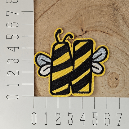 Strijk embleem - Iron on Patch - Bij alfabet letter N