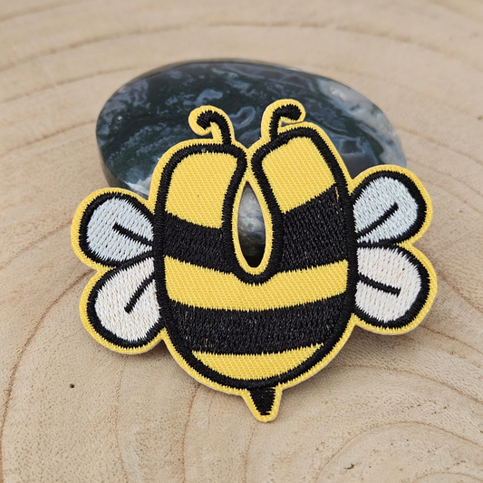 Strijk embleem - Iron on Patch - Bij alfabet letter U
