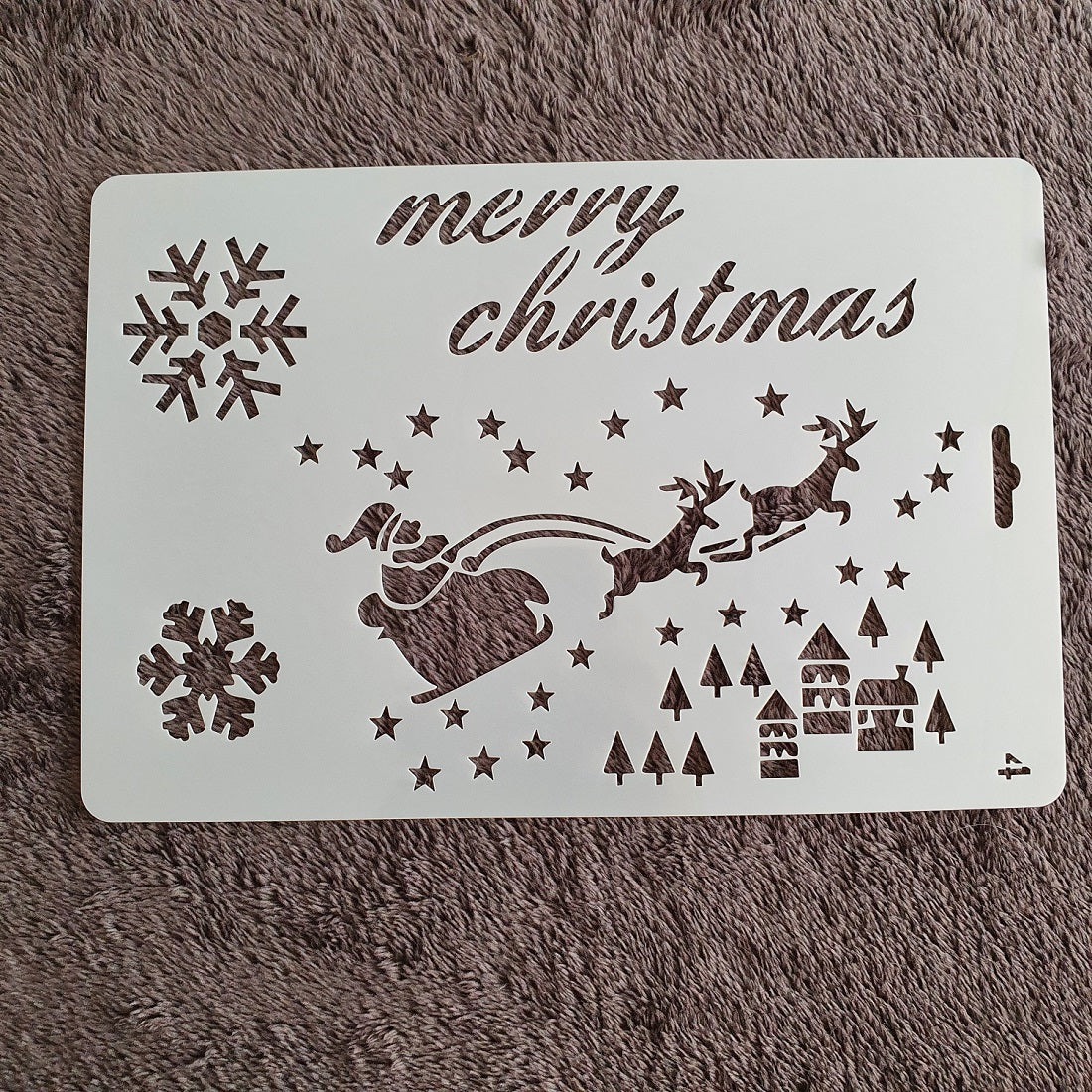 Hobby stencil Kerst - Arrenslee Merry Christmas 