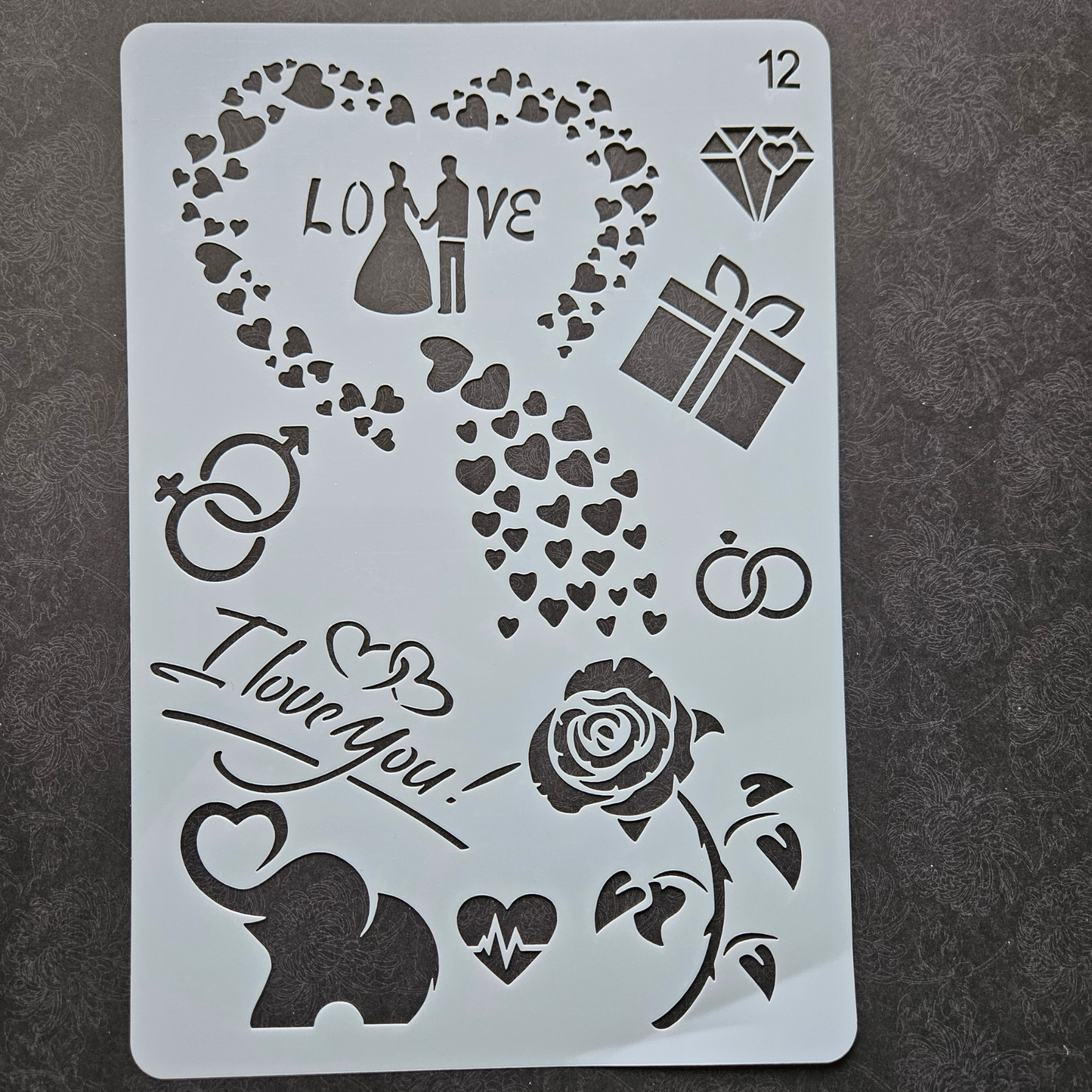 Hobby stencil -  Bruiloft - A5+
