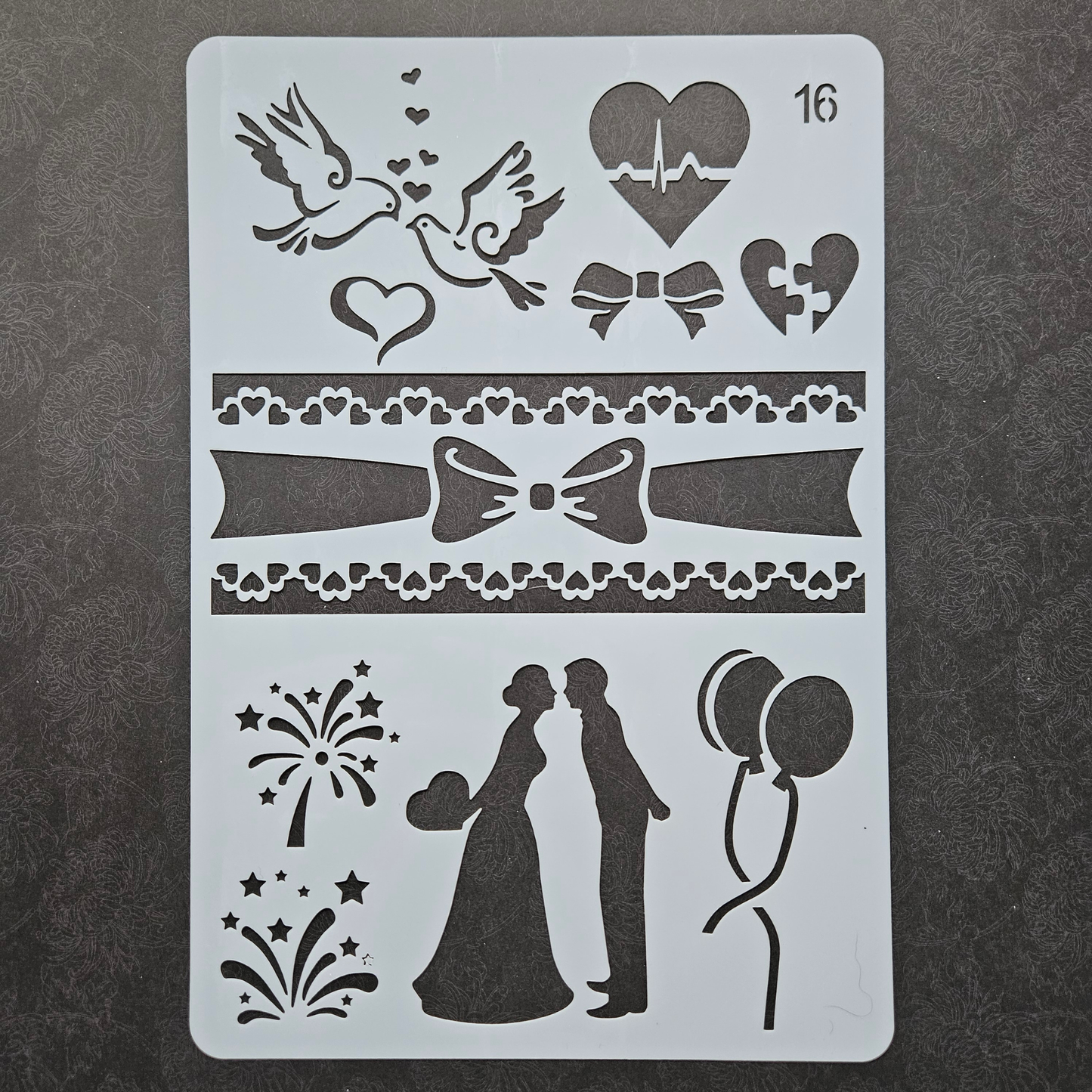Hobby stencil -  Bruiloft - A5+