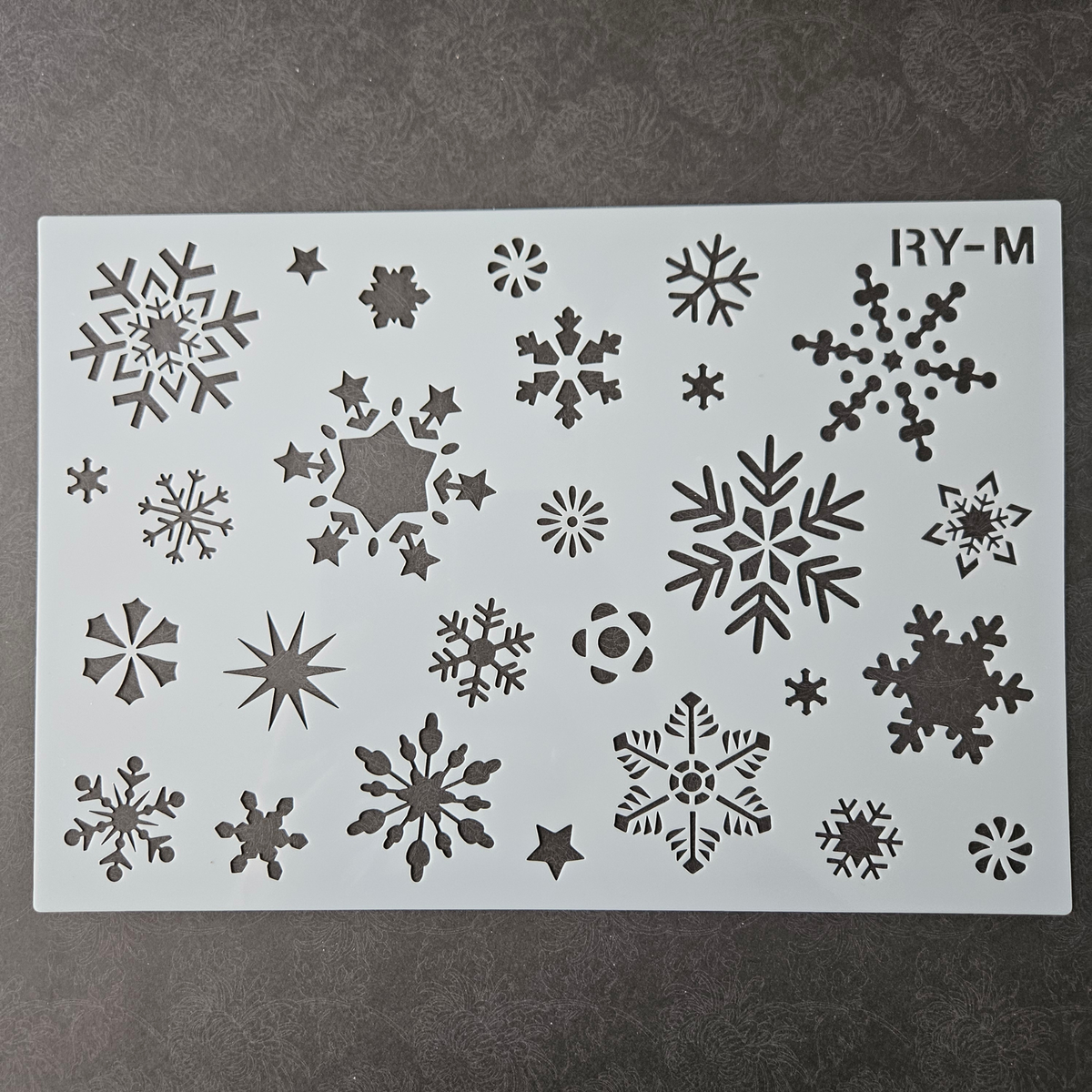 Hobby stencil -  Sneeuwvlokken - A5+