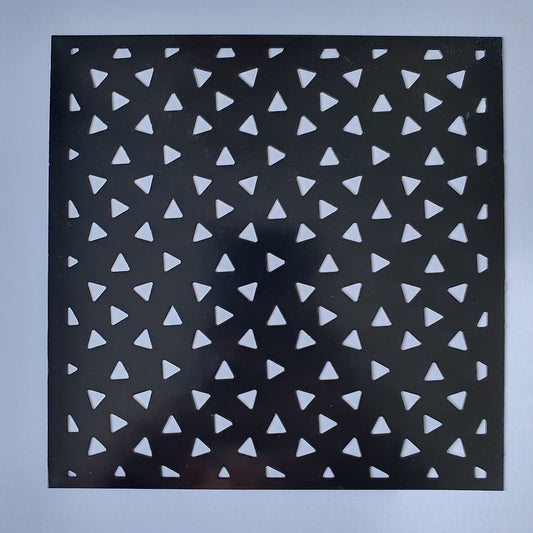 Hobby stencil driehoekjes achtergrond - 15x15 cm